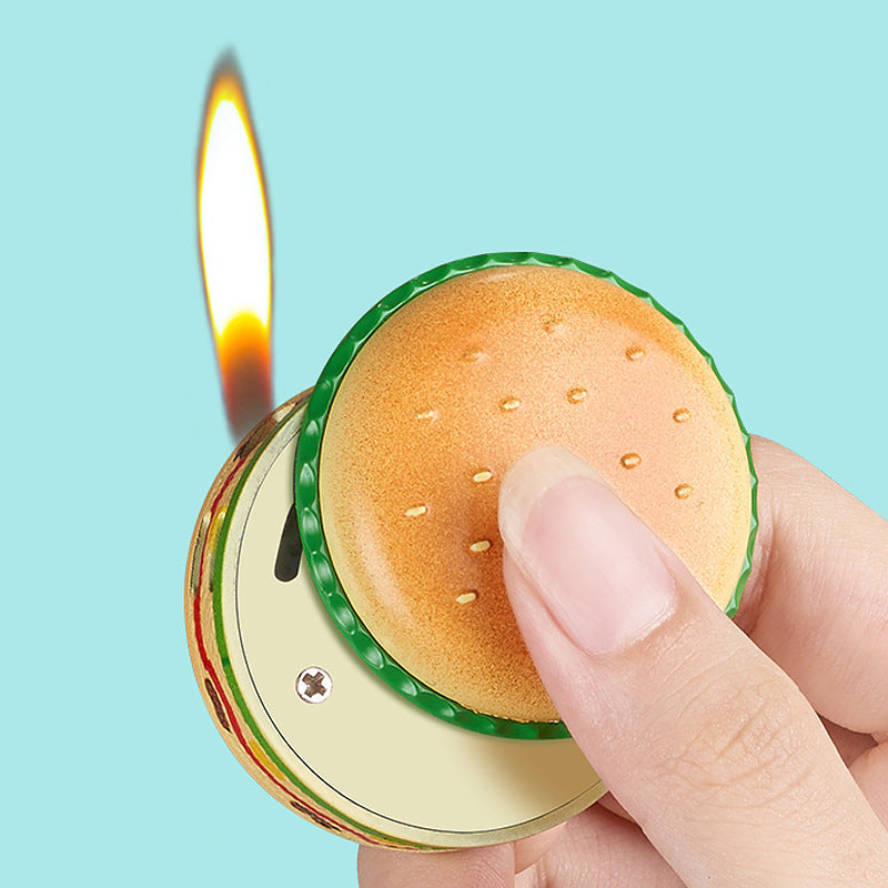 HOOR Metal Mini Lighter Hamburger