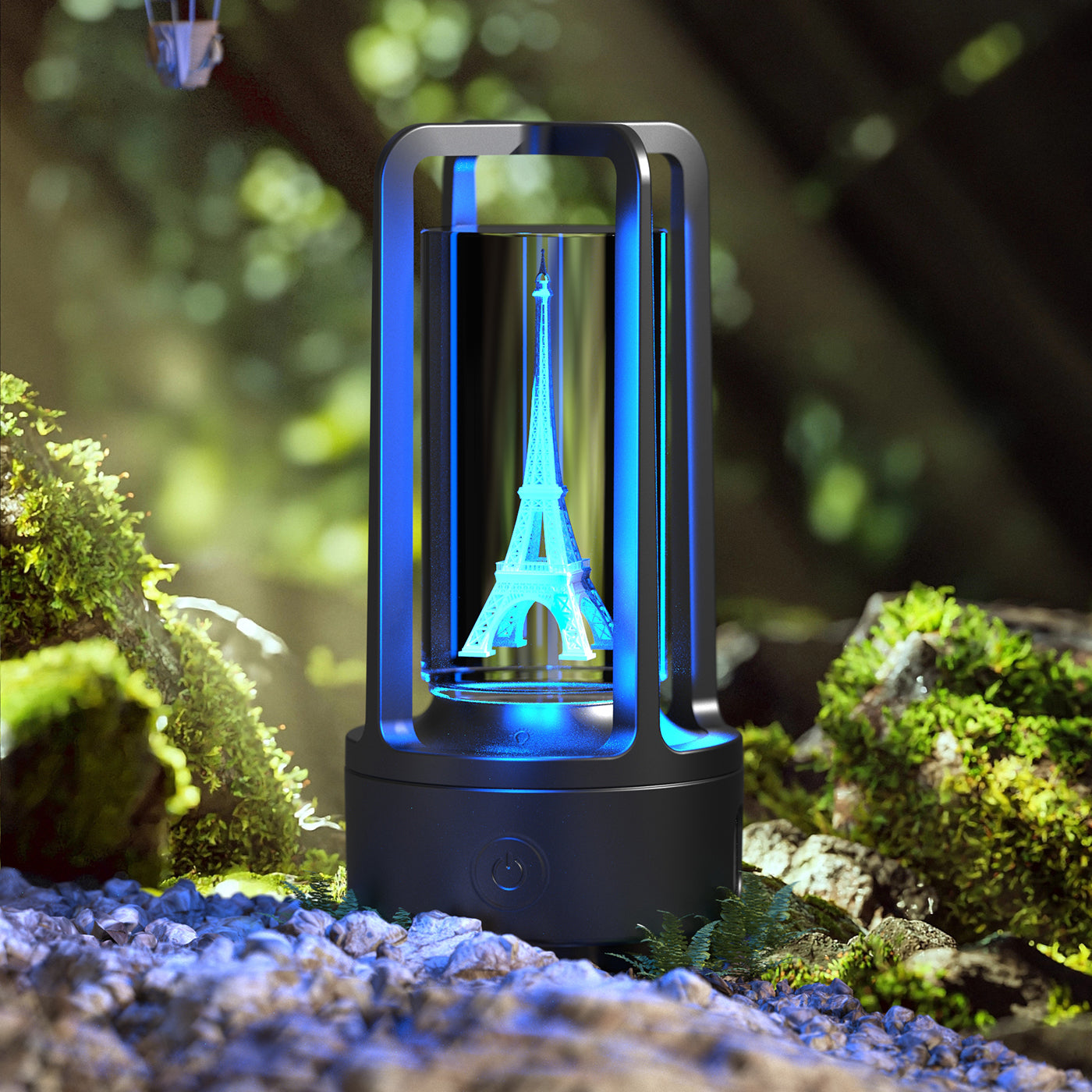 HOOR Lamp Bluetooth Speaker Black Crystal Tower