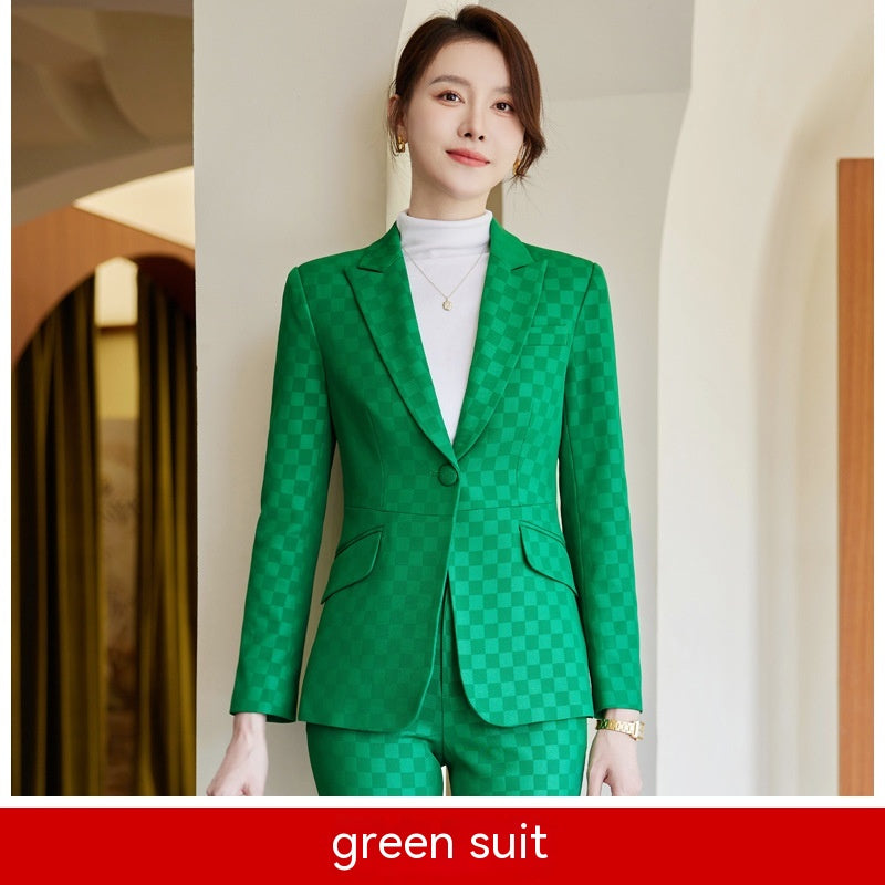 HOOR Socialite Green Slim Suit green suit jacket