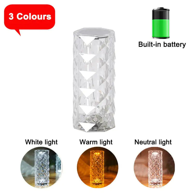 HOOR LED Diamond Light 3Color Battery