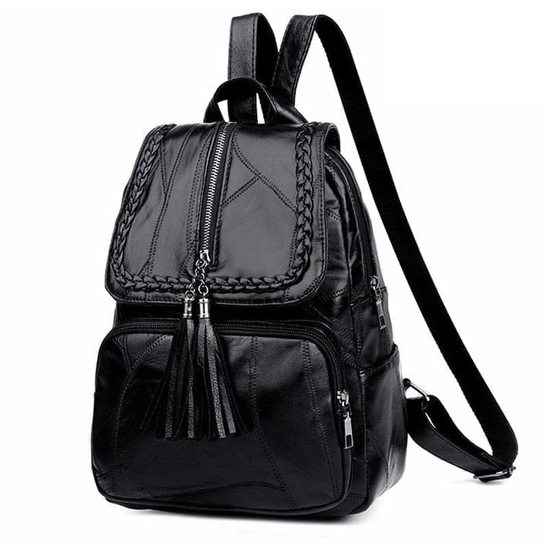 HOOR Luxury Soft Tassel Bag Asteroid Black