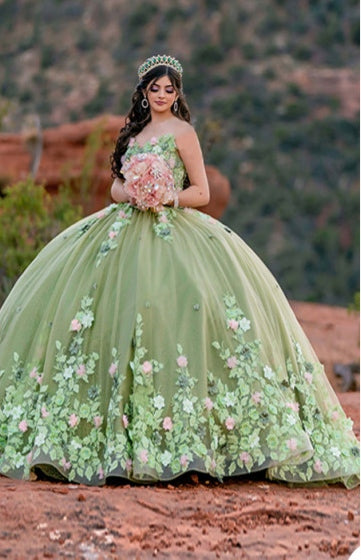 HOOR Angel Green Ball Gown