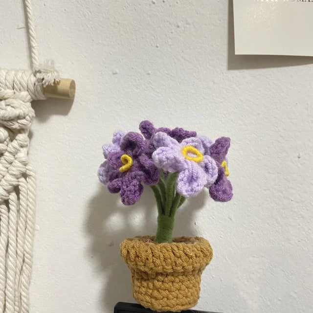 HOOR Handwoven Mini Potted Flower 10