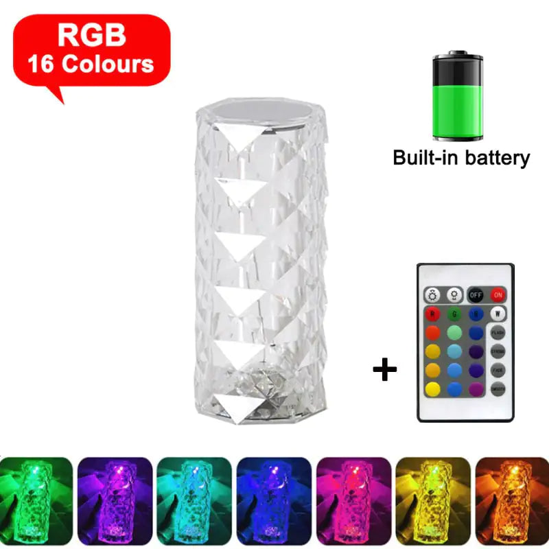 HOOR LED Diamond Light RGB Battery