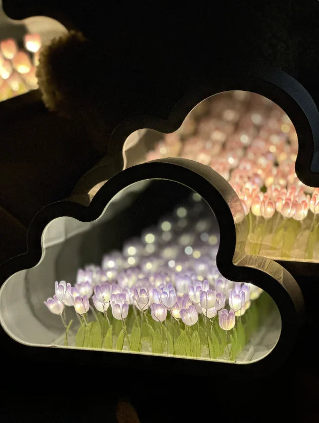 HOOR Cloud Tulip Mirror Lamp Purple