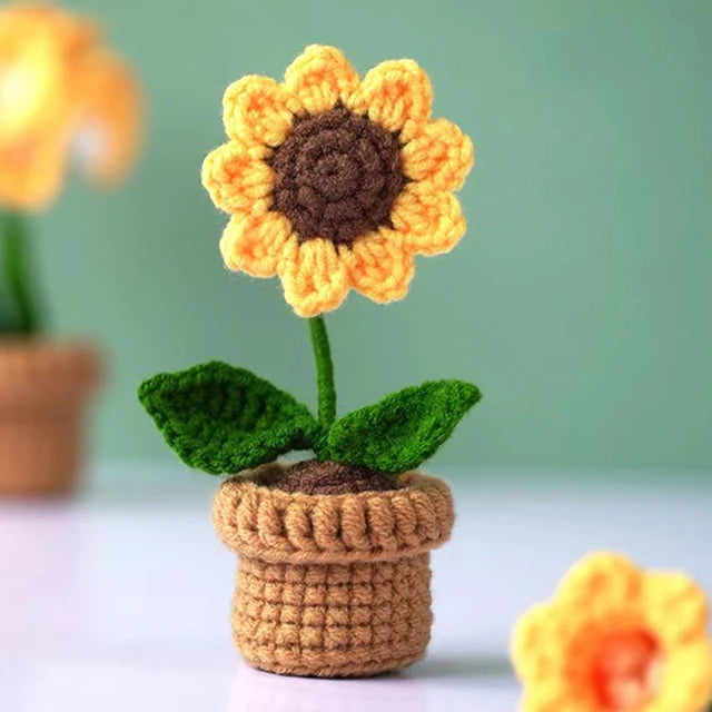HOOR Handwoven Mini Potted Flower 01