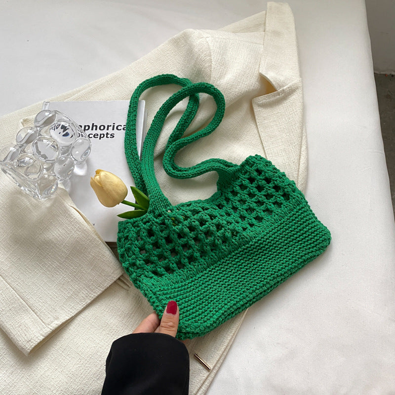 HOOR Casual Wool Knitted Bag Green