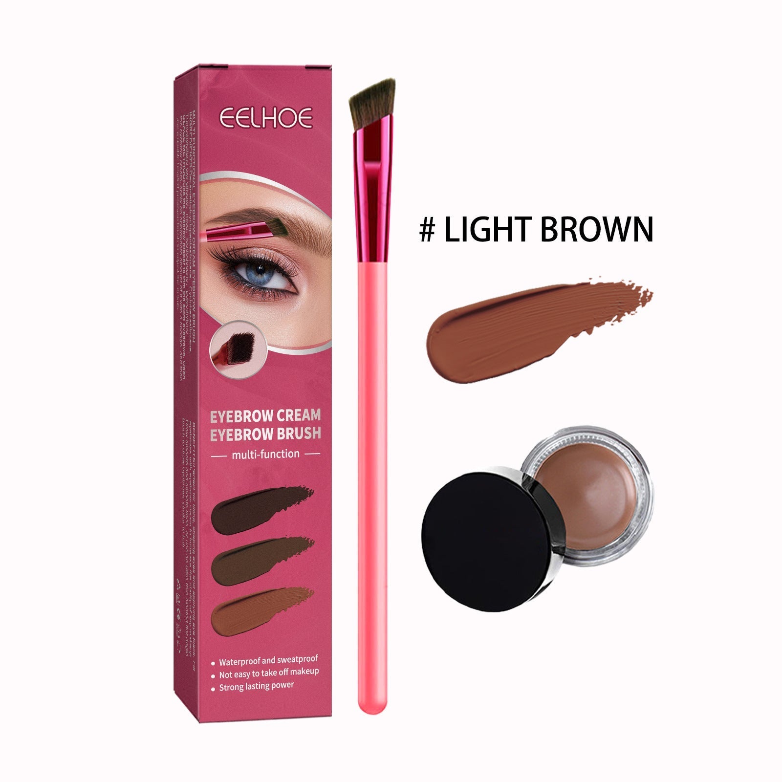 HOOR Eyebrow Brush Set Light Brown