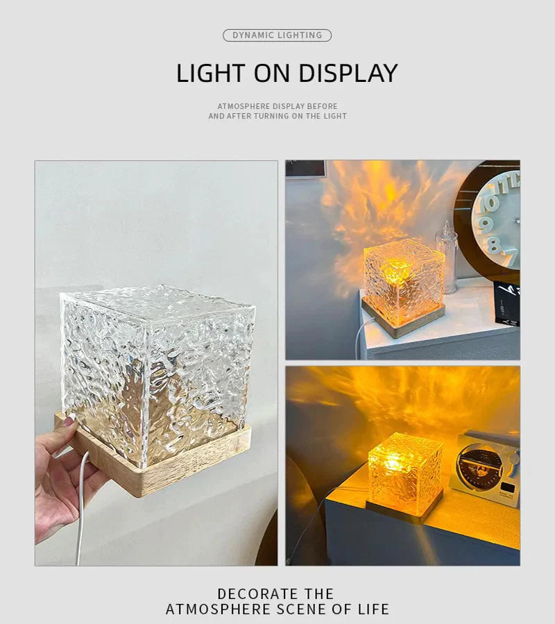 HOOR Ripple Motion Crystal Lamp