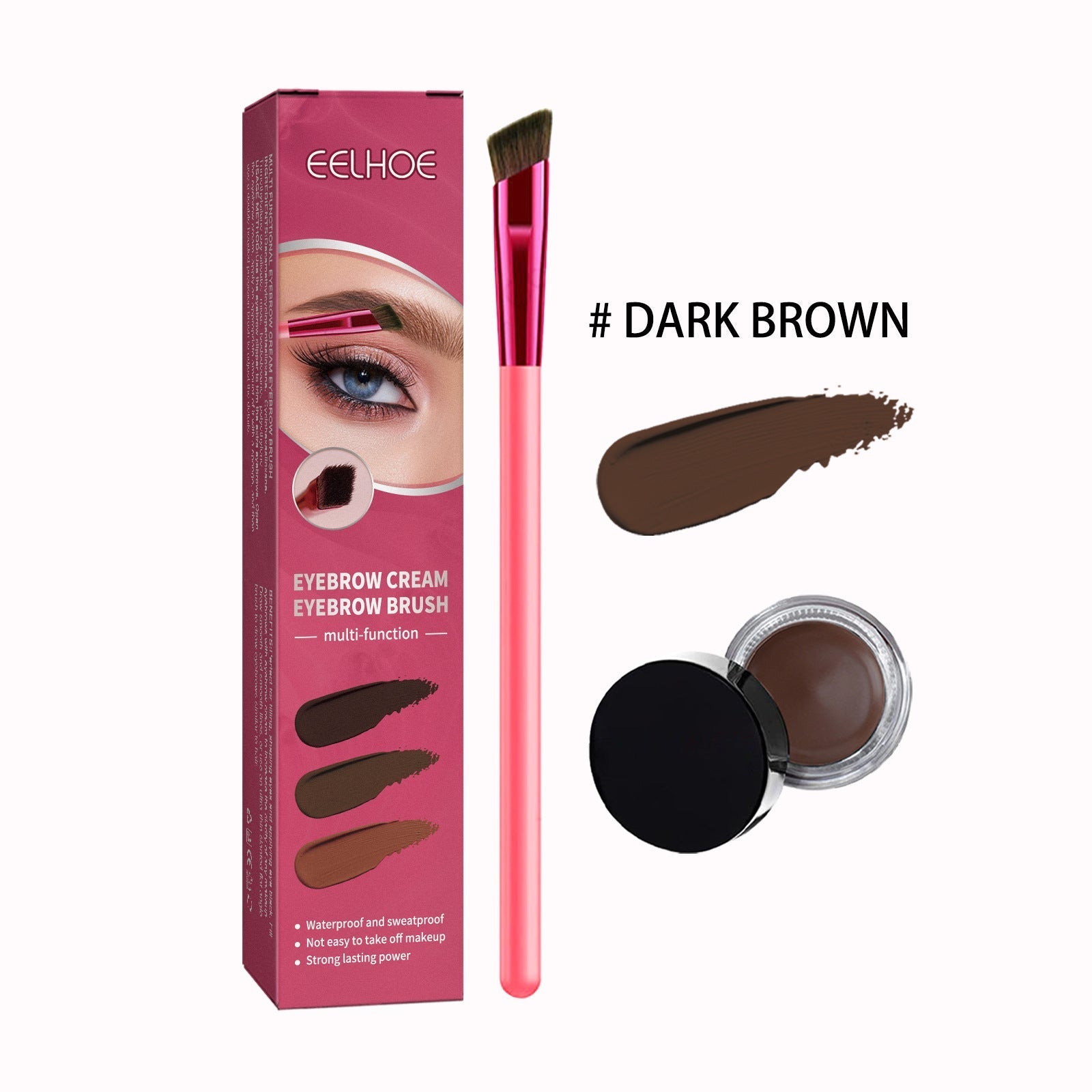 HOOR Eyebrow Brush Set Dark brown