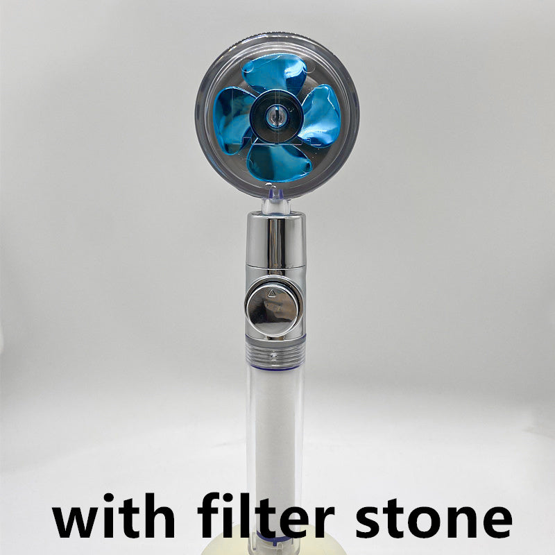 HOOR Shower Rotating Blue transparent with filter