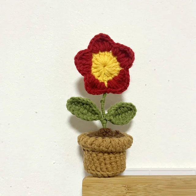 HOOR Handwoven Mini Potted Flower 04