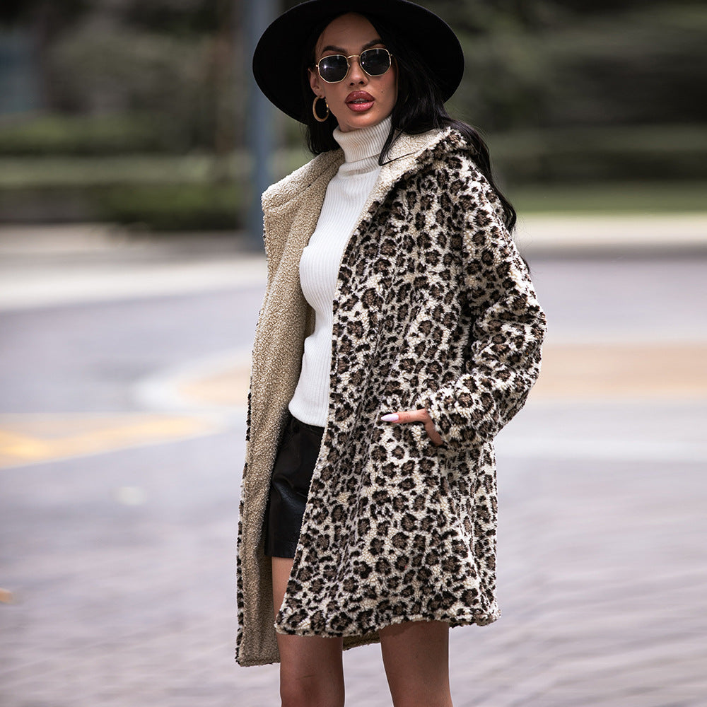 HOOR Leopard Padded Coat