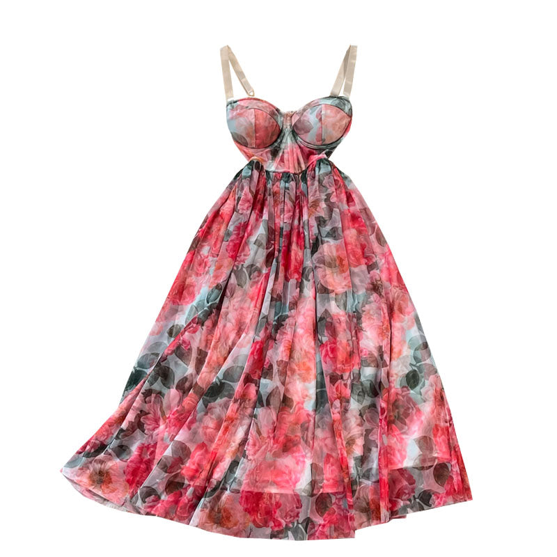 HOOR Floral Chiffon Dress