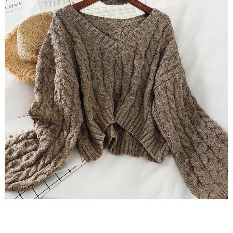 HOOR Sweater With Short Neck Camel