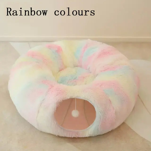 HOOR Cat Beds Relaxing House Rainbow colours 95cm diameter