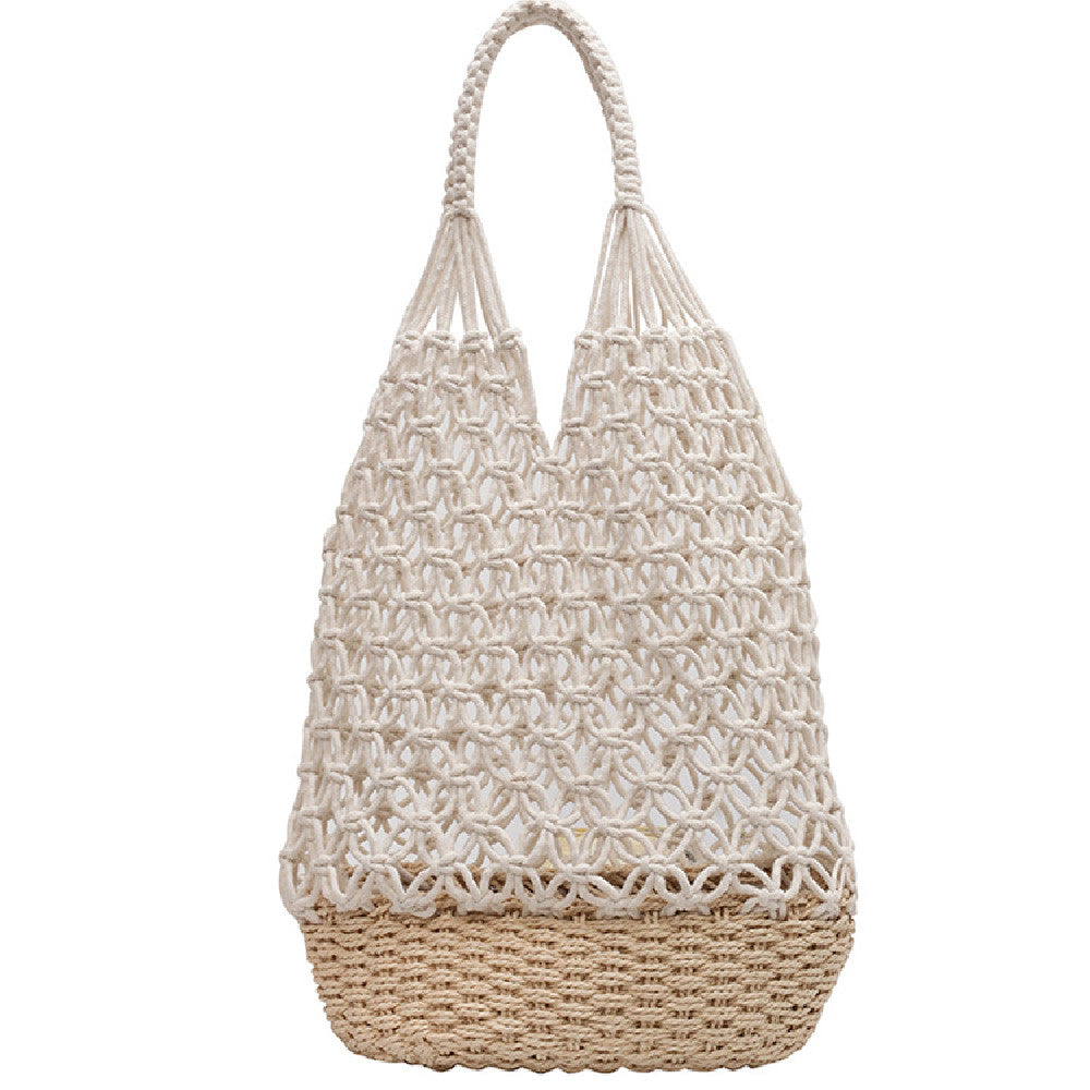 HOOR Hollowed Out Straw Bag
