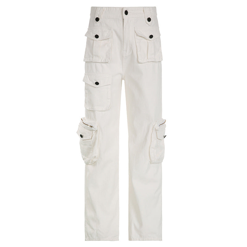 HOOR Low Rise Heavy Jeans White