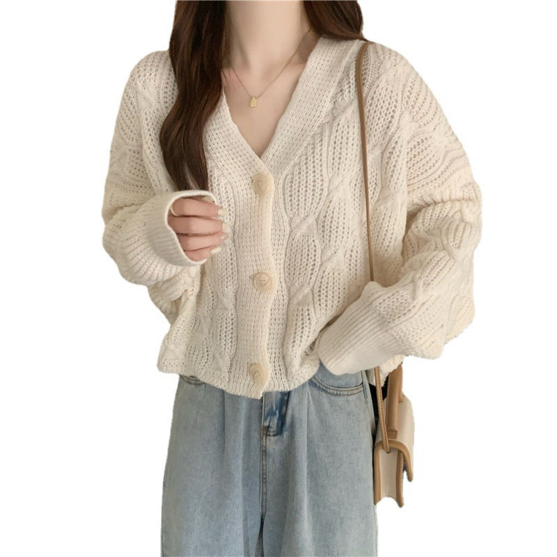 HOOR Retro Short Cardigan