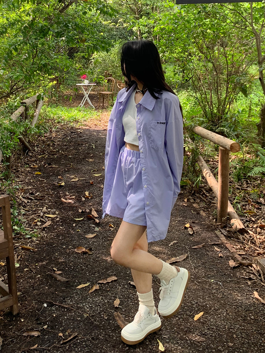 HOOR Causal Sunscreen Dress Taro Purple