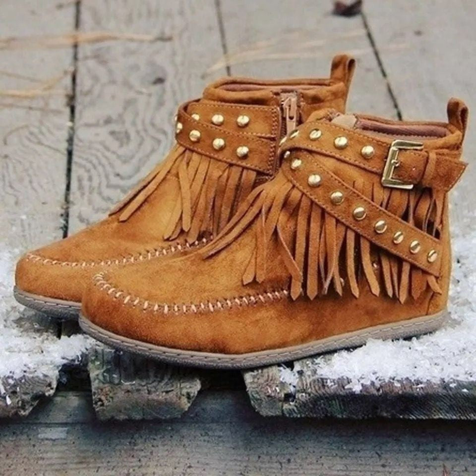HOOR Tassel Winter Boots