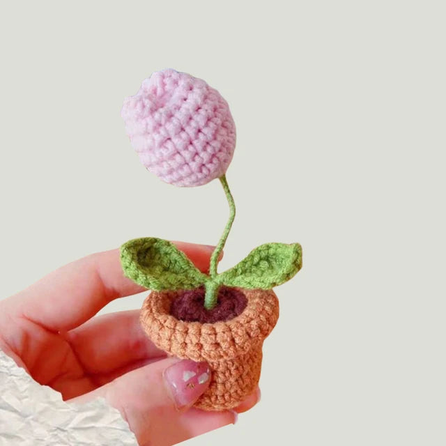 HOOR Handwoven Mini Potted Flower 02