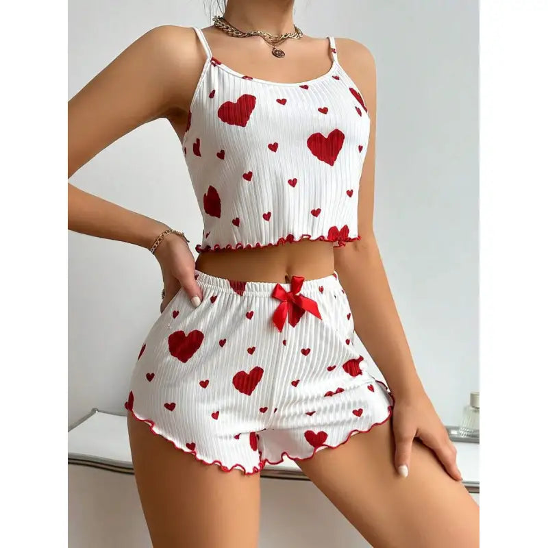 HOOR Heart Shorts Casual Outwear - Premium  from HOORR 