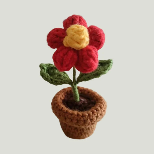 HOOR Handwoven Mini Potted Flower 07