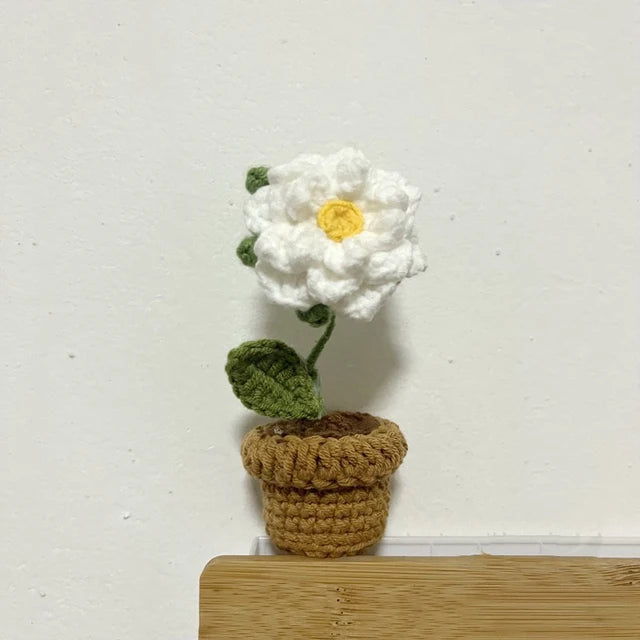 HOOR Handwoven Mini Potted Flower 11