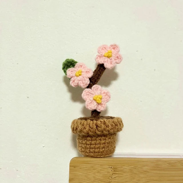 HOOR Handwoven Mini Potted Flower 09