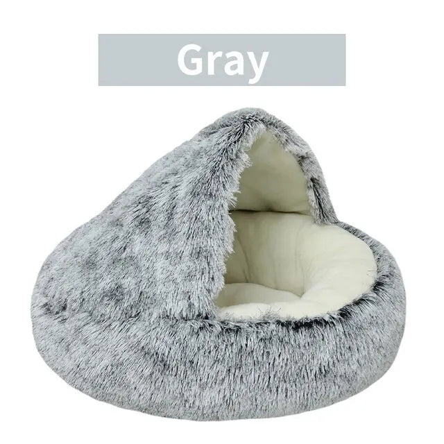 HOOR Soft Plush Pet Bed Gray 40x40cm