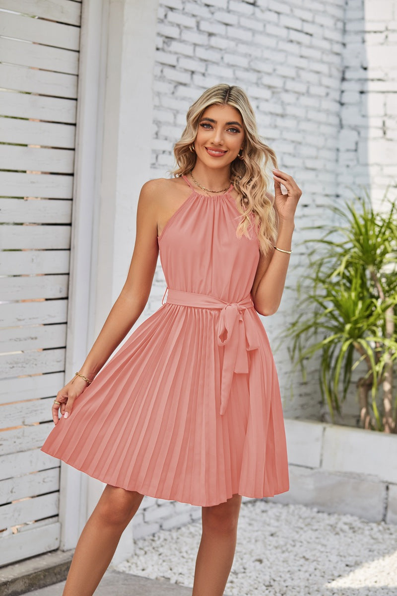 HOOR Strapless Dresses Pink