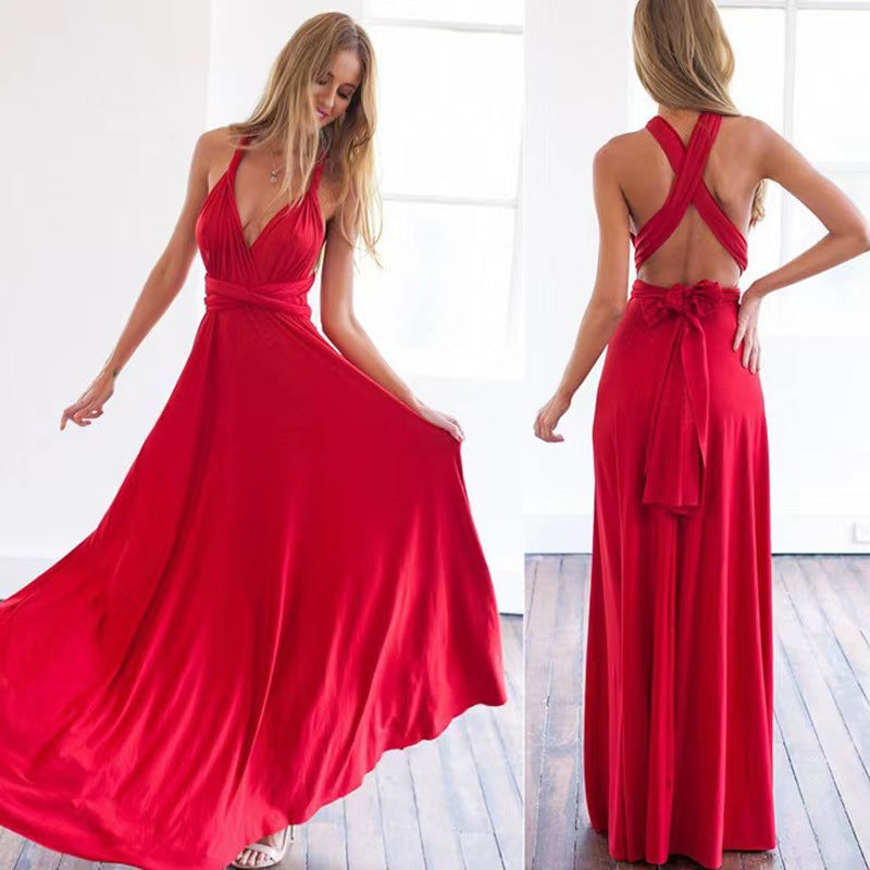 HOOR Beautiful Design Dress Red