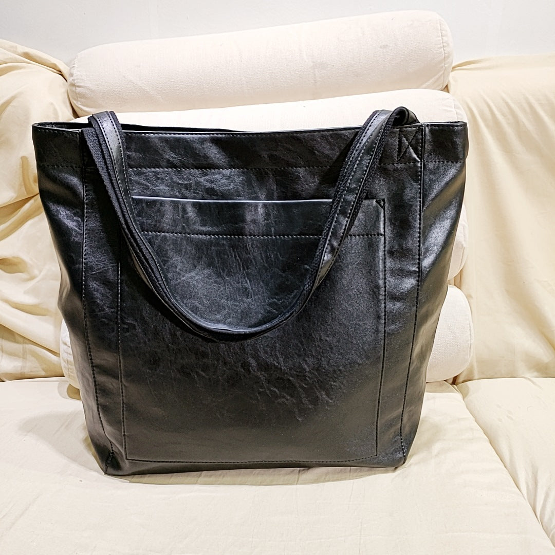 HOOR Soft Leather Bag Black