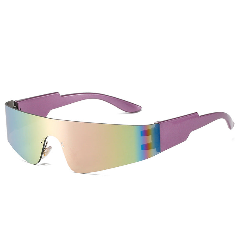 HOOR Punk Sports Sunglasses Purple Pink