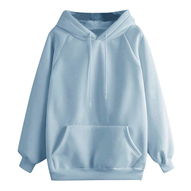 HOOR Plain Smart Hoodie Sky Blue