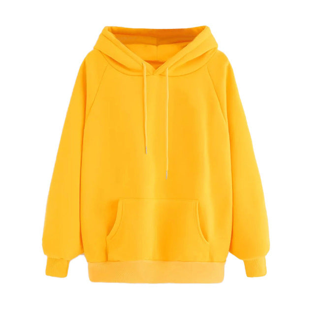 HOOR Plain Smart Hoodie Yellow