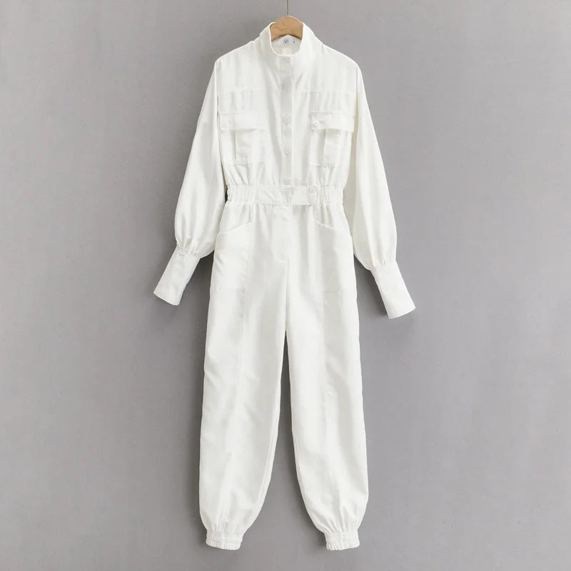 HOOR Overall Jumsuits White