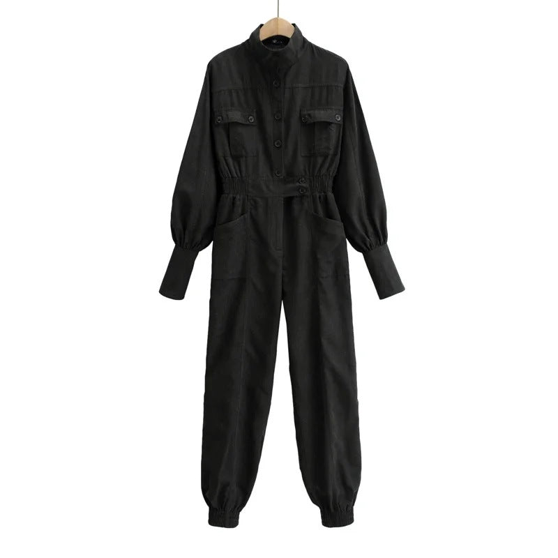 HOOR Overall Jumsuits Black