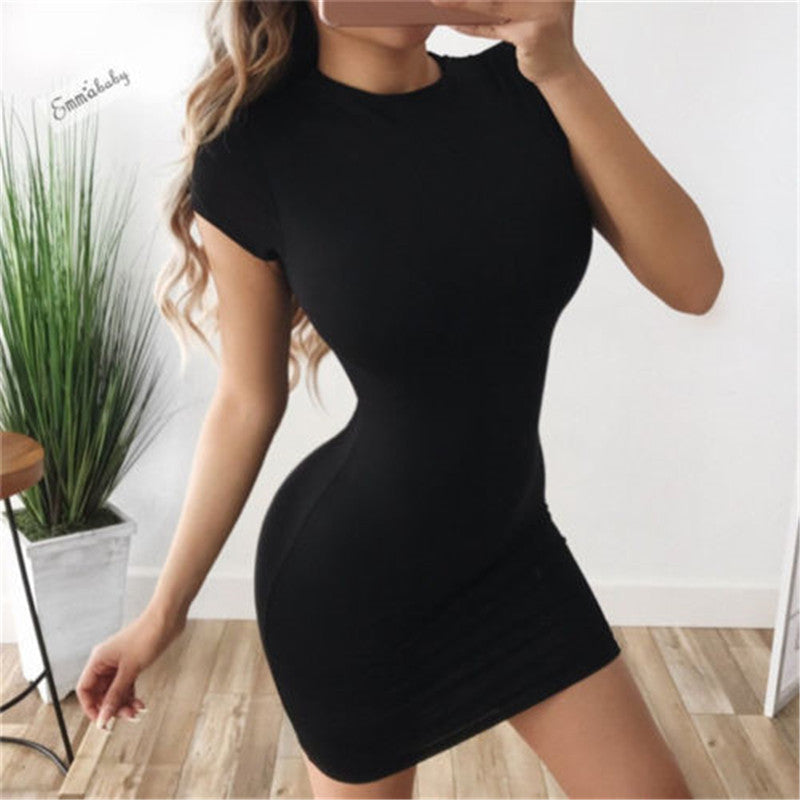 HOOR Sexy Bodycon Dress Black