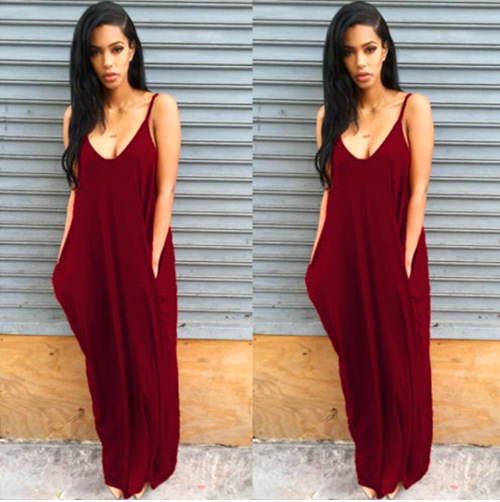 HOOR Flawless Long Dress Wine Red