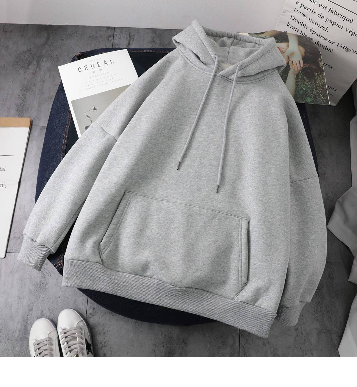 HOOR Plus Fleece hoodie Grey