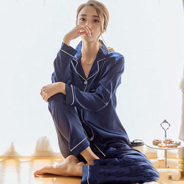 HOOR Silky Comfy Nightwear Blue
