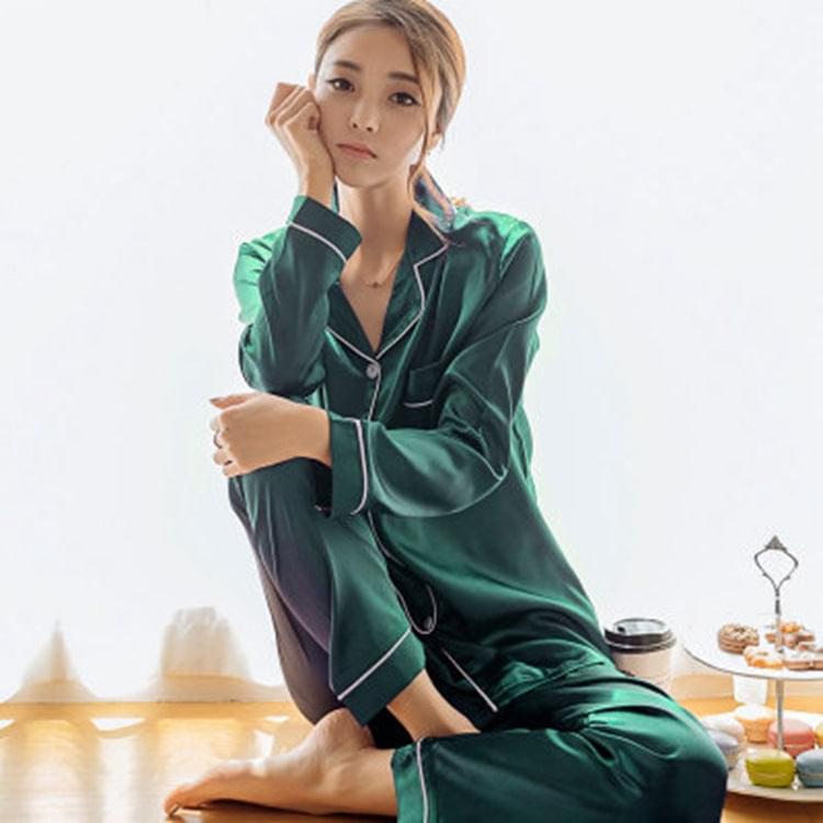 HOOR Silky Comfy Nightwear Green