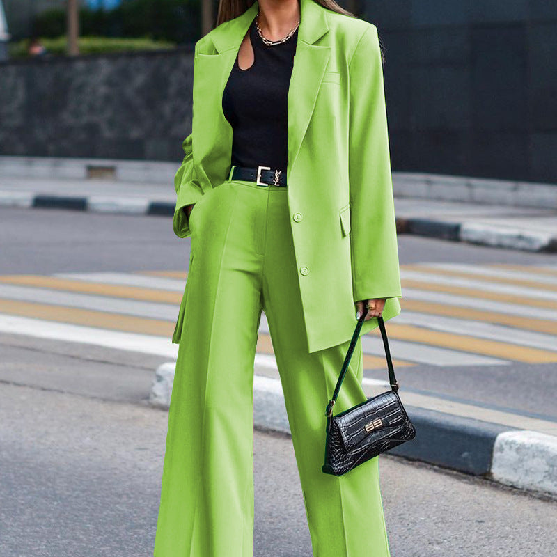 HOOR Casual Blazer Suit Green