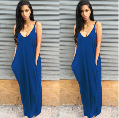 HOOR Flawless Long Dress Blue