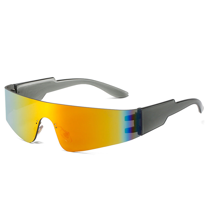 HOOR Punk Sports Sunglasses Grey Red