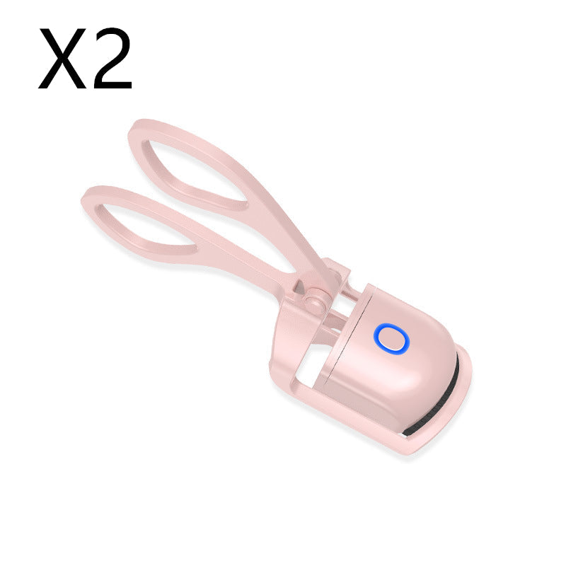 HOOR Heated Eyelash Curler Pink USB 2PCS