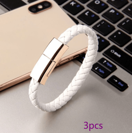 HOOR Bracelet USB Charger White 3pcs