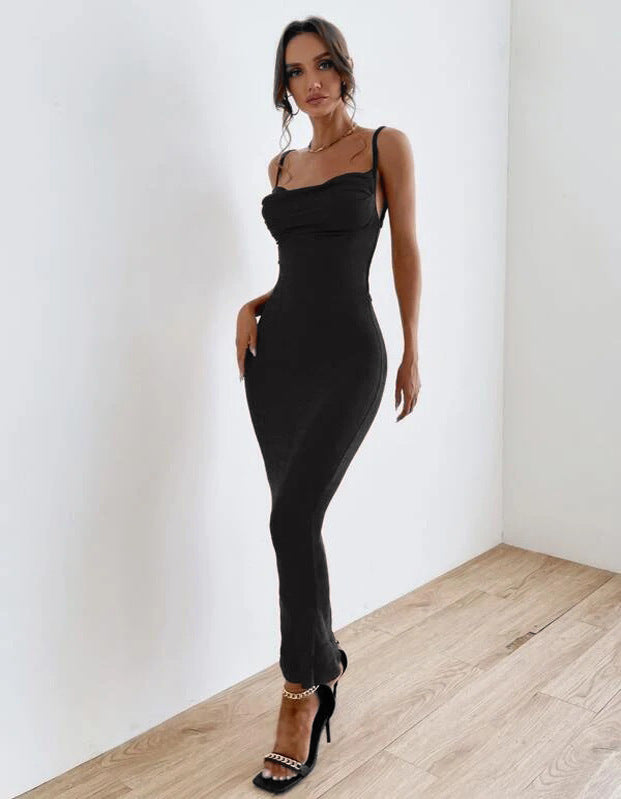 HOOR Elegance Long Dress Black